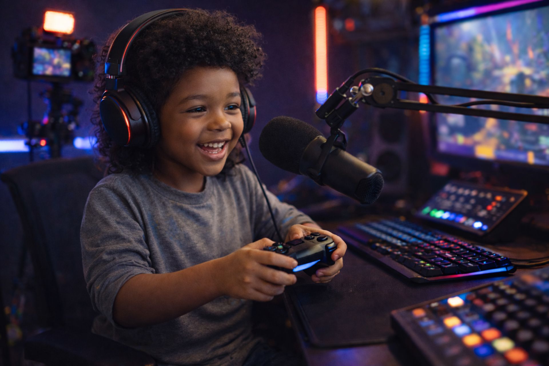 ゲーム配信を楽しむ人物のイメージ